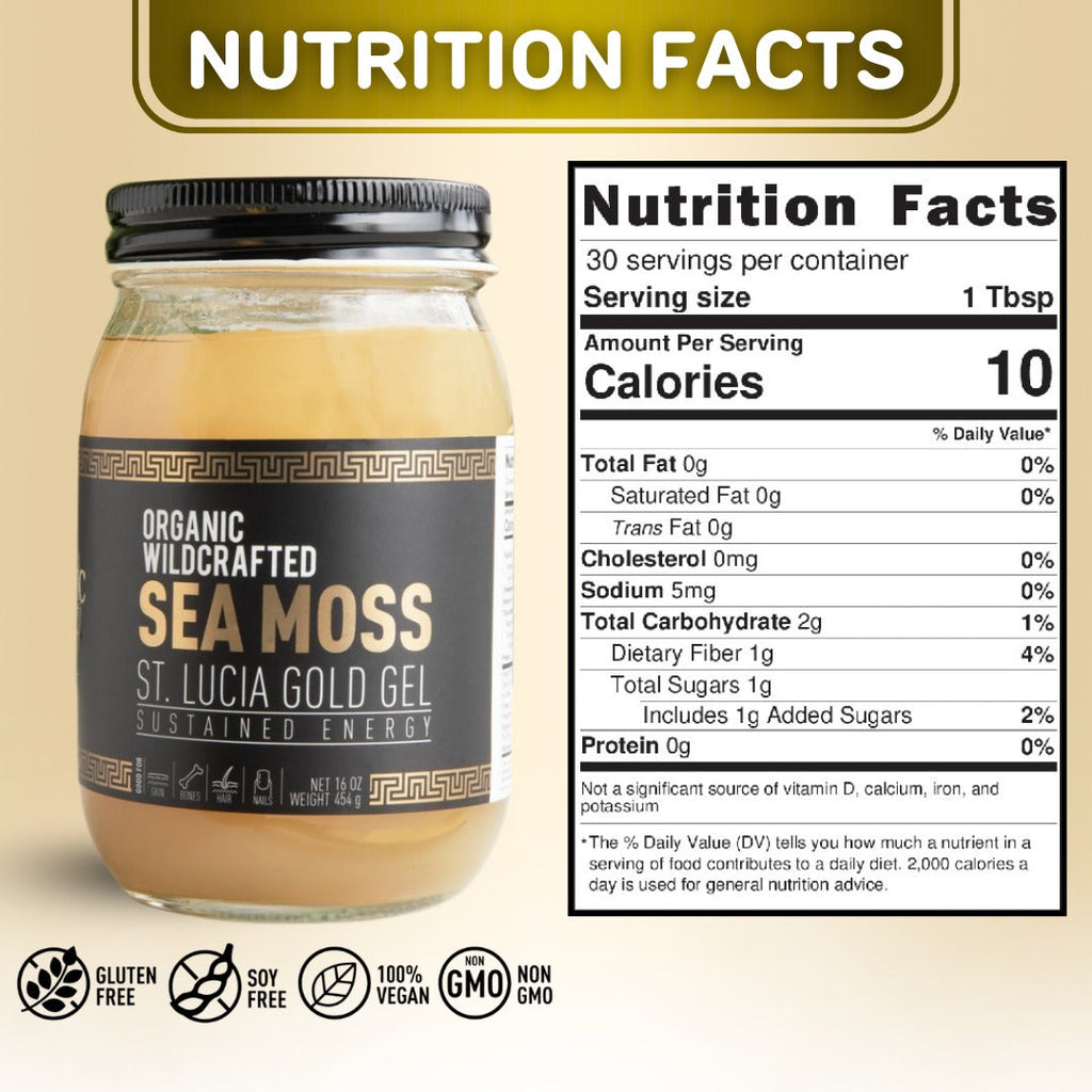 St Lucia Gold Sea Moss Gel